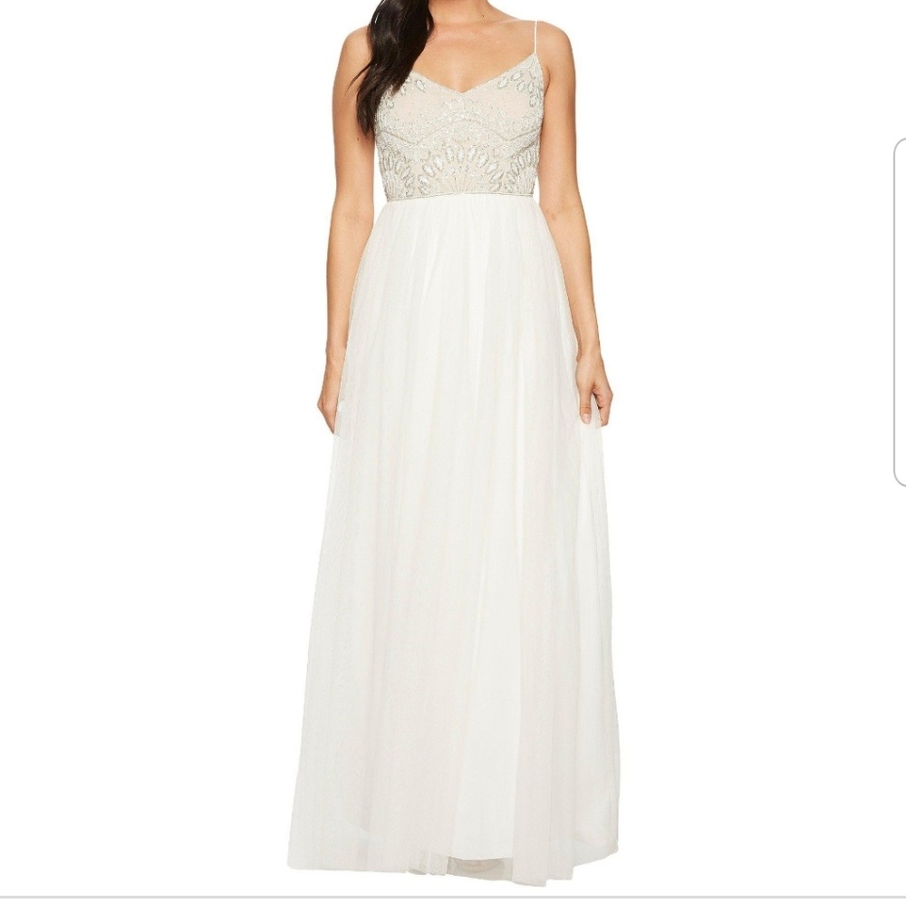 Adrianna Papell Beaded Bridal Dress NWT